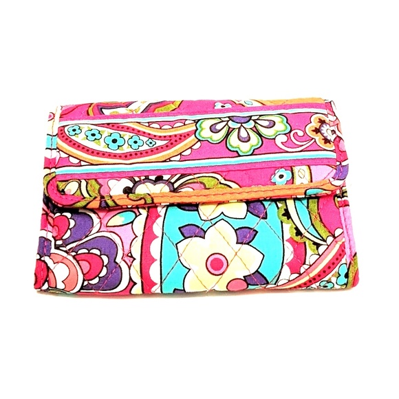 NWOT Vera Bradley Iconic Riley Tri-fold Wallet - Picture 1 of 4